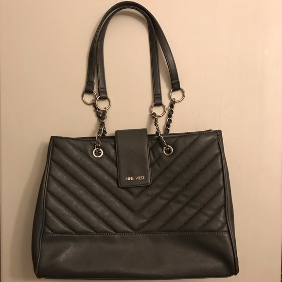 Grey Off The Shoulder Nine West Bag